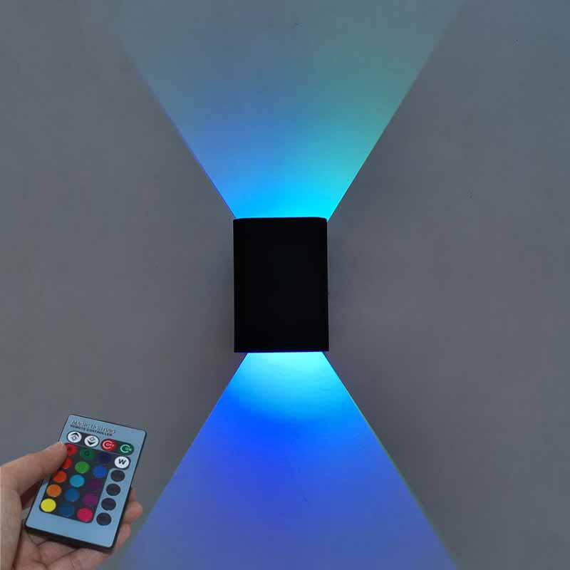 Versatile Square LED Wall Light with Remote Control