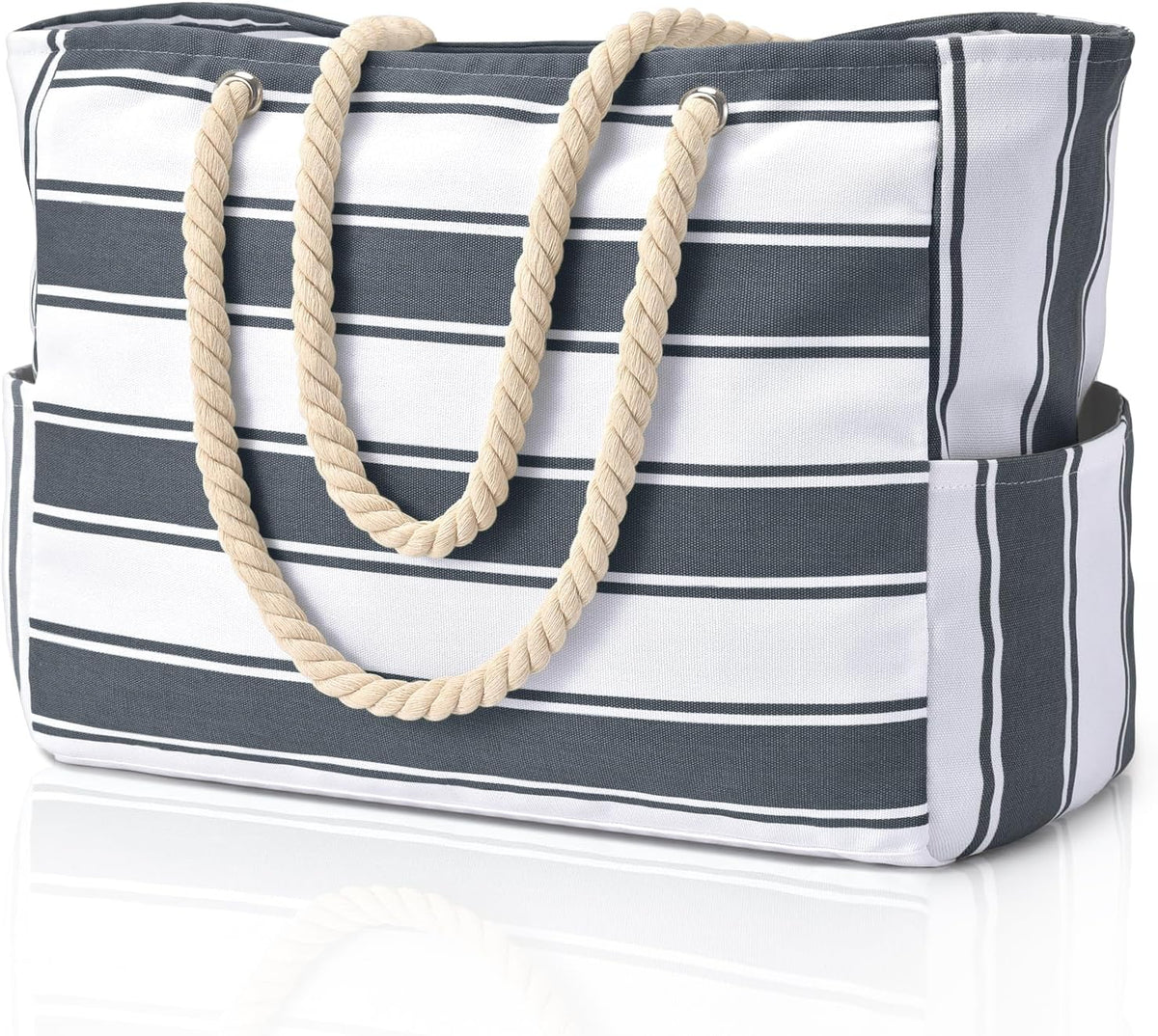 Spacious Waterproof Beach Bag with Versatile Pockets for Fun in the Sun
