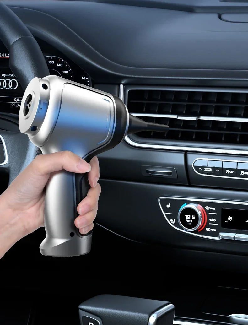 PowerVac Cordless Car Cleaner – Compact Handheld Suction Tool