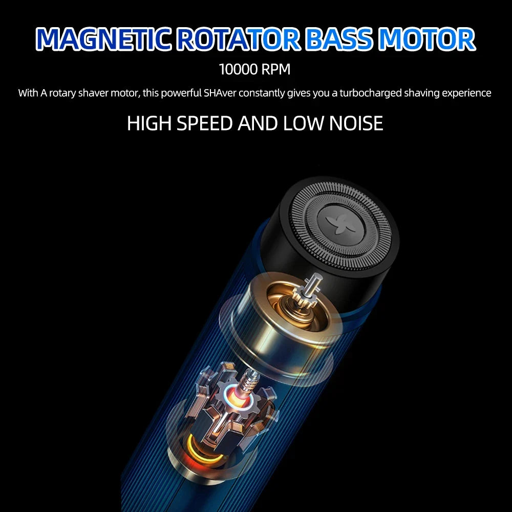 SwiftShave Compact Rechargeable Electric Razor for Men