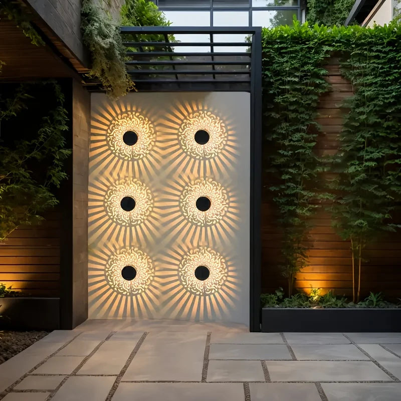 Solar Garden Lantern – Elegant Shadow Design & All-Weather Durability