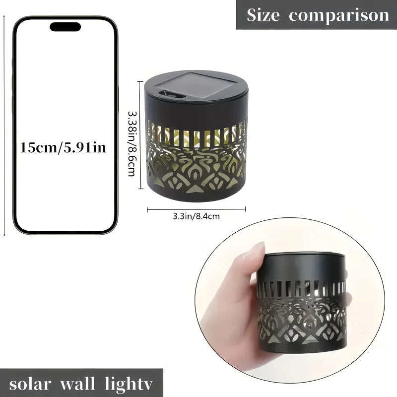 Solar Garden Lantern – Elegant Shadow Design & All-Weather Durability
