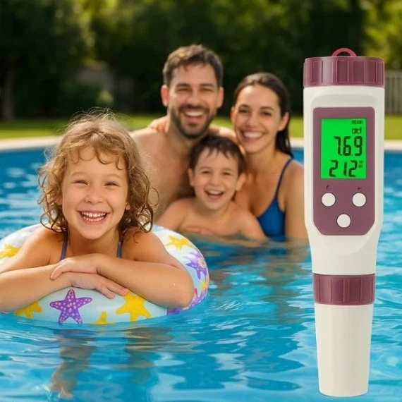 Ultimate Pool Water Quality Tester | 7-in-1 Bluetooth Meter
