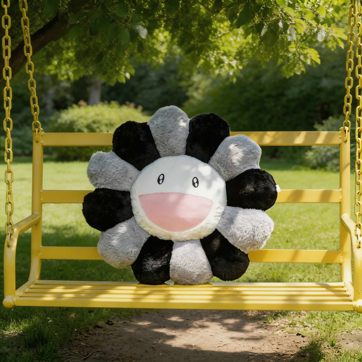 Cheerful Sunflower Plush Decorative Pillow for Home Comfort