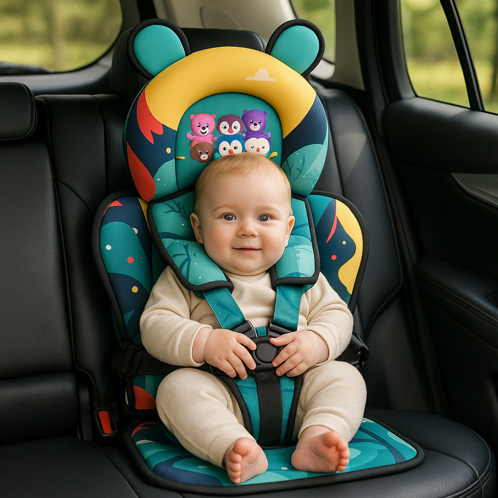 On-the-Go Safety Seat | Compact Baby Travel Harness with 5-Point Strap