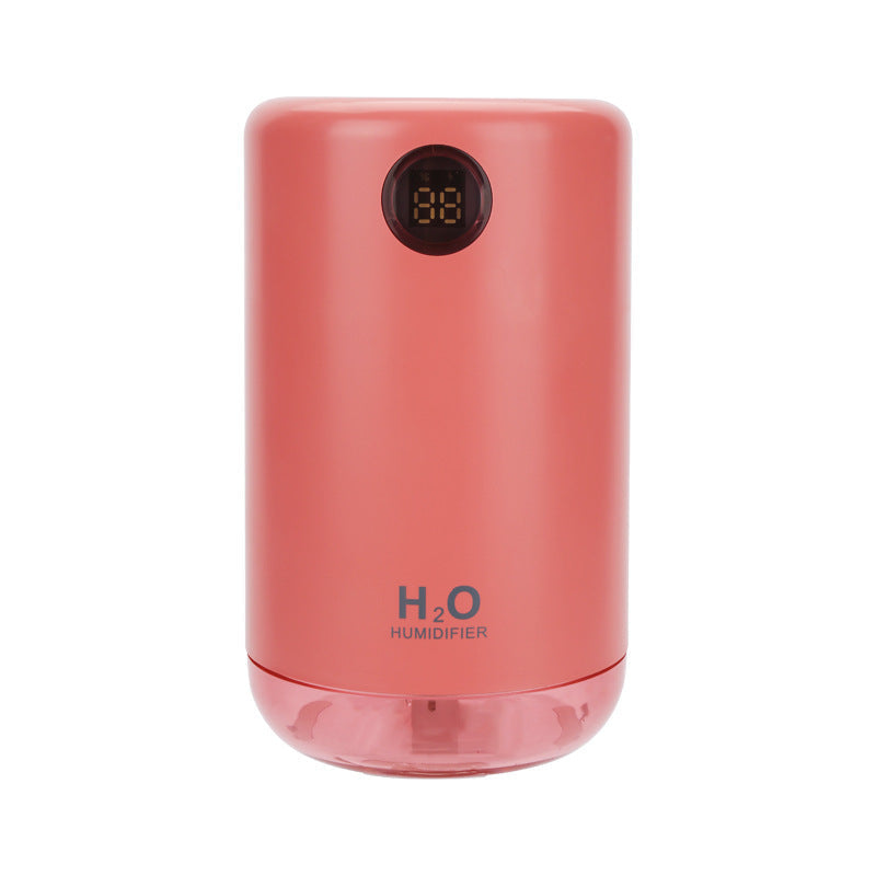 Compact Rechargeable Humidifier with LED Light & 500ml Capacity