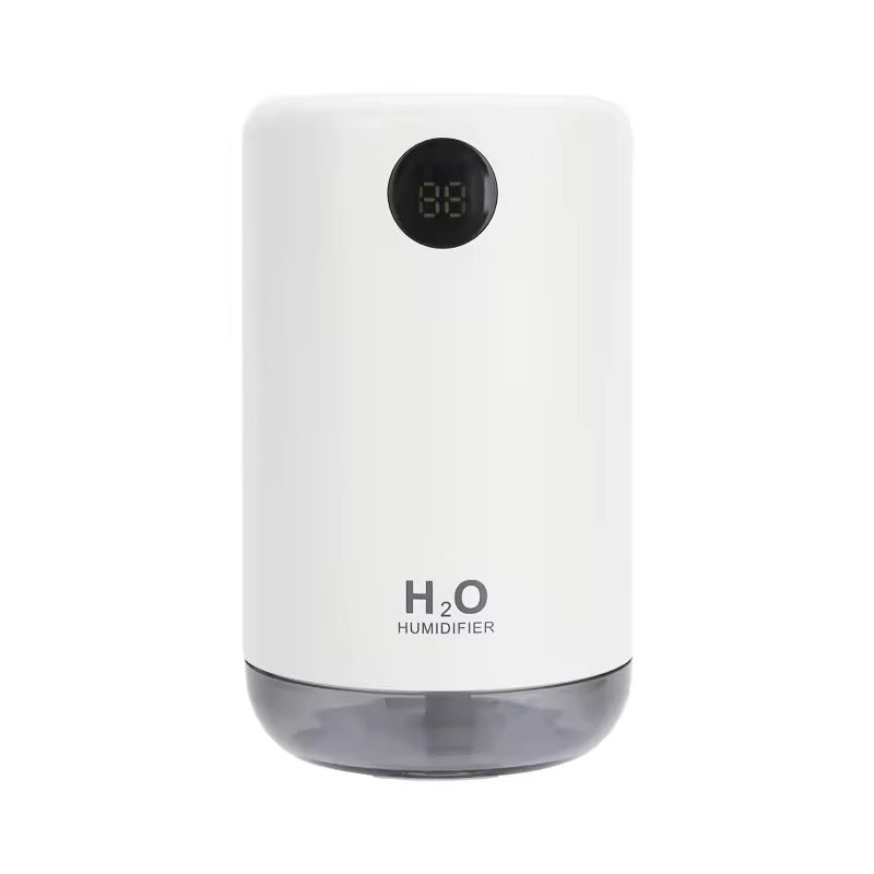 Compact Rechargeable Humidifier with LED Light & 500ml Capacity