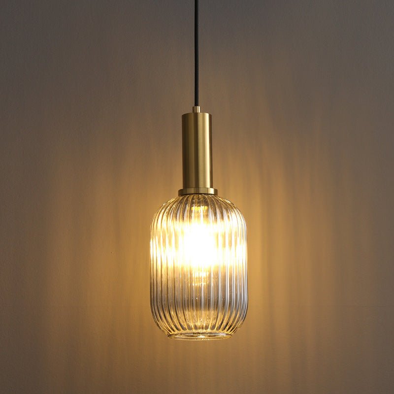 Retro Pendant Light Fixture - Glass Shade Design