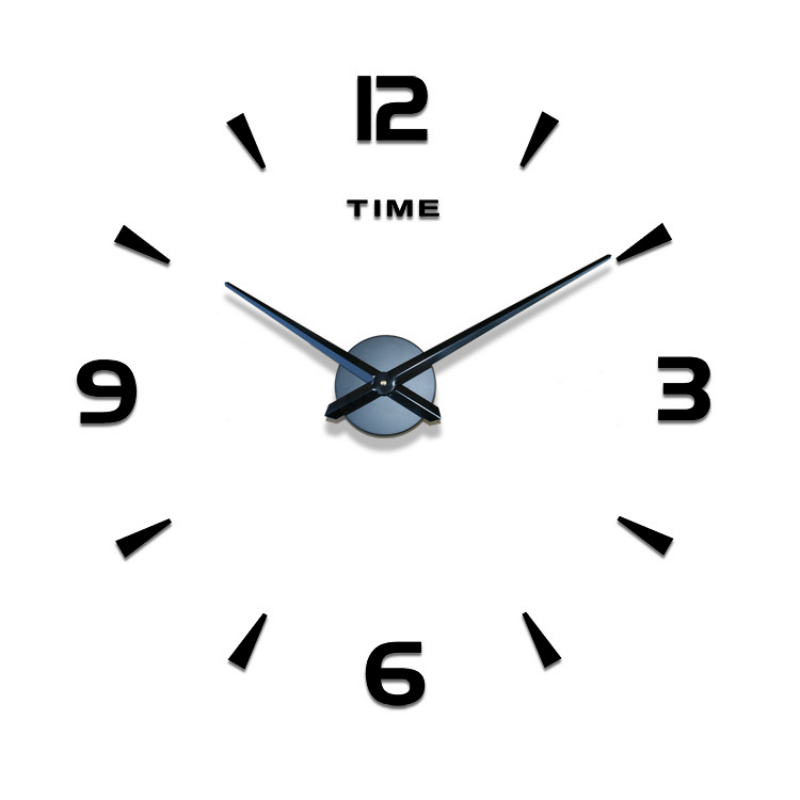 Contemporary Silent Wall Clock - Battery Powered Decor