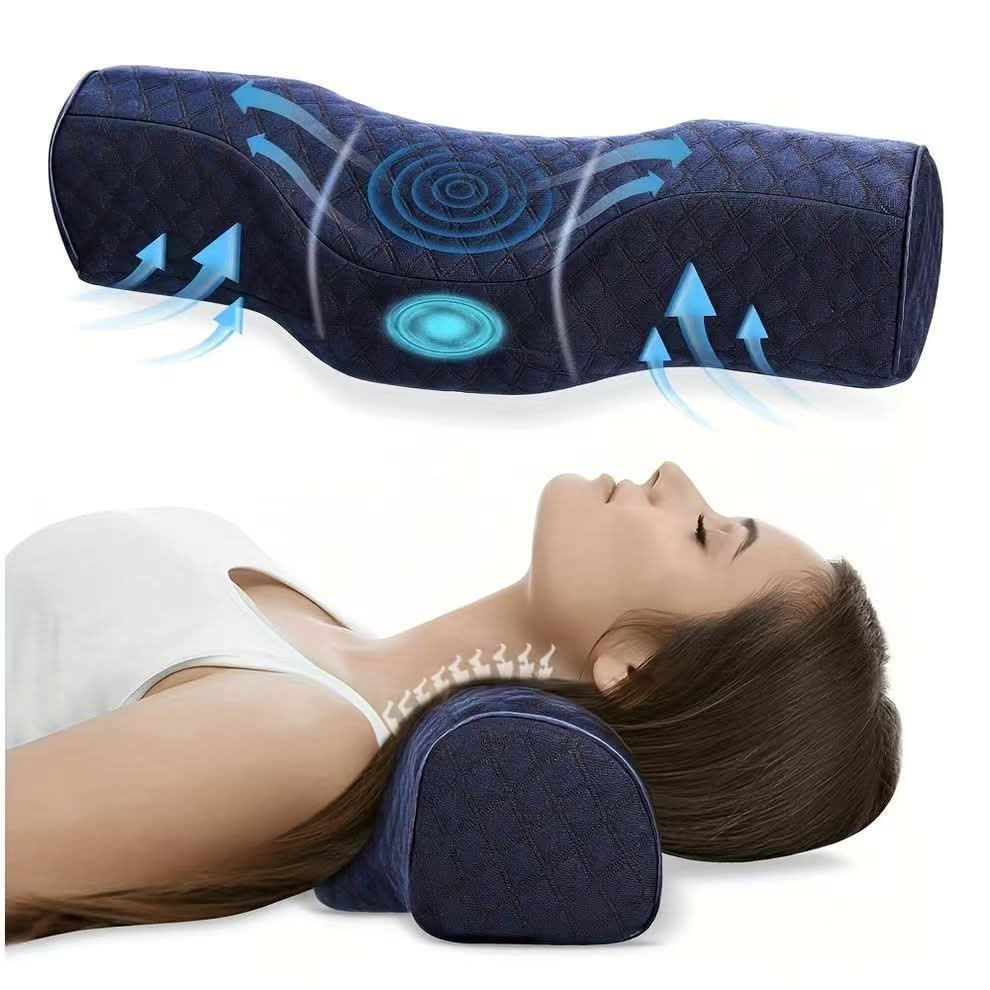 TravelEase – Ergonomic Neck Support Pillow for Comfort