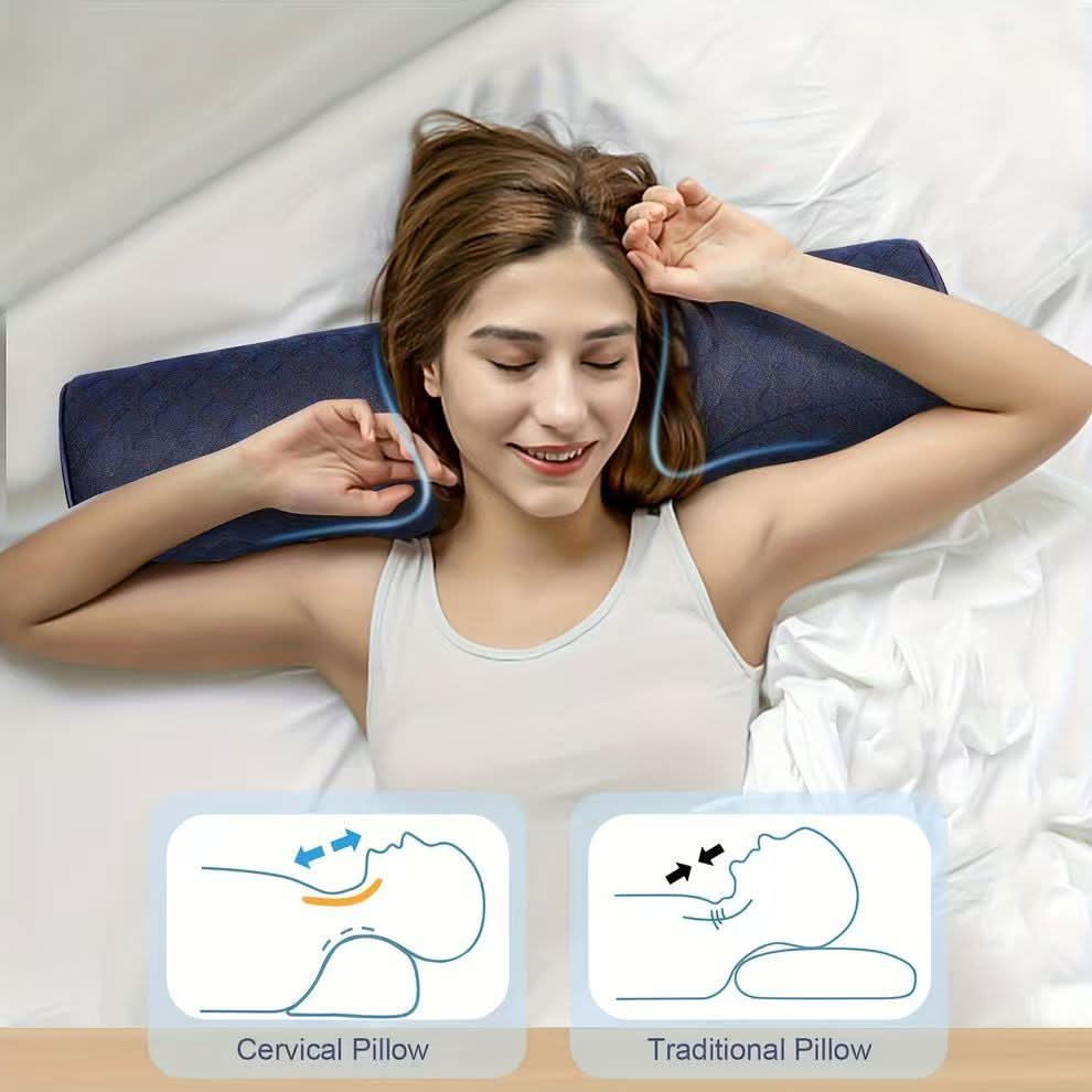 TravelEase – Ergonomic Neck Support Pillow for Comfort