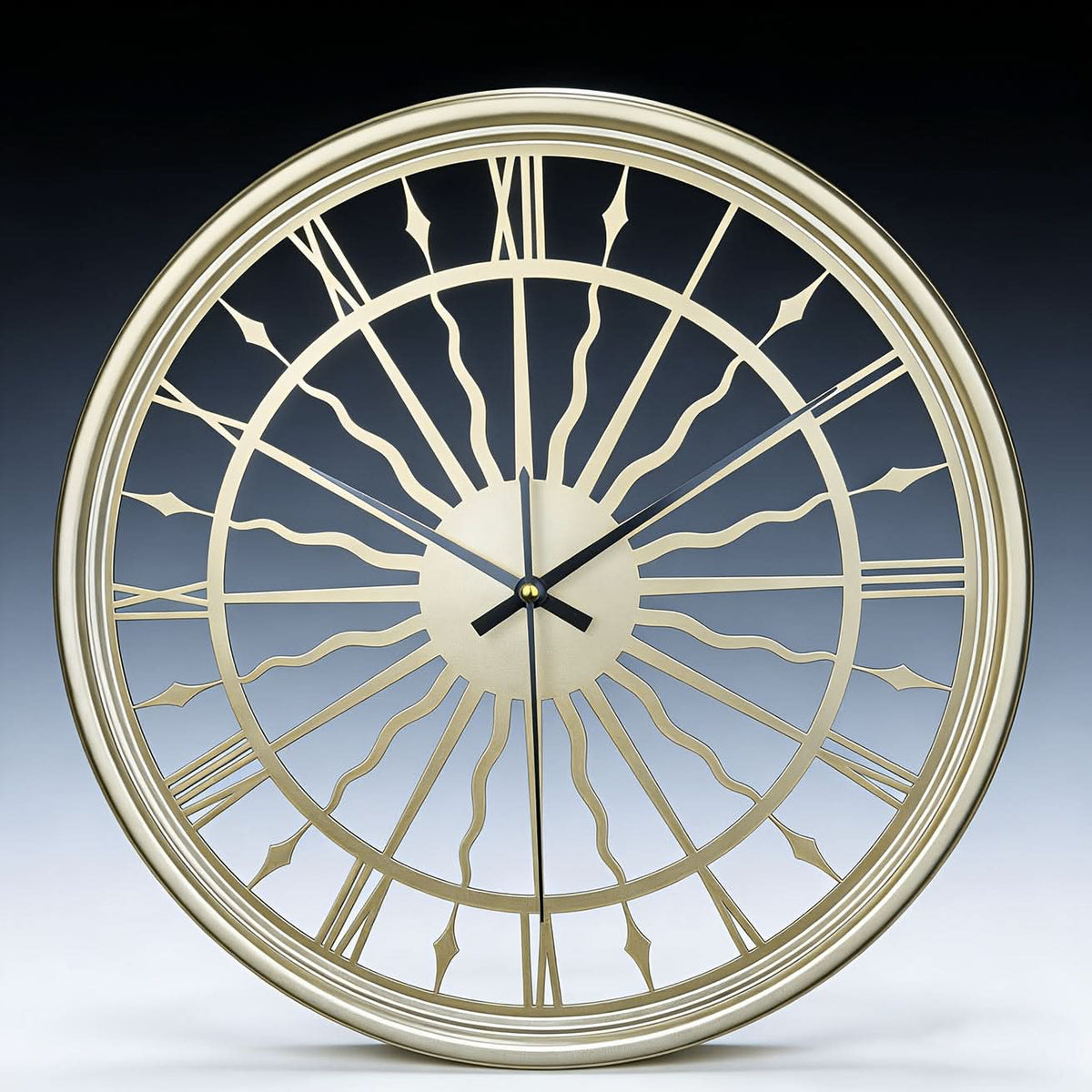 Serenity Clock – Quiet 3D Metal Wall Timepiece with Classic Design