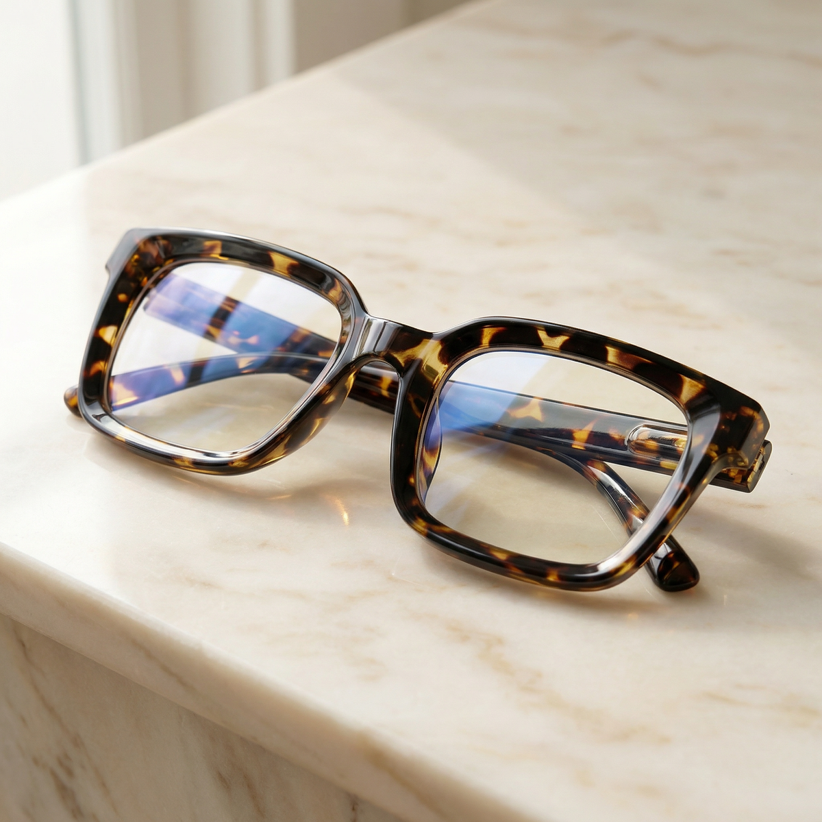 Chic Blue Light Filtering Reading Glasses with Flexible Frame