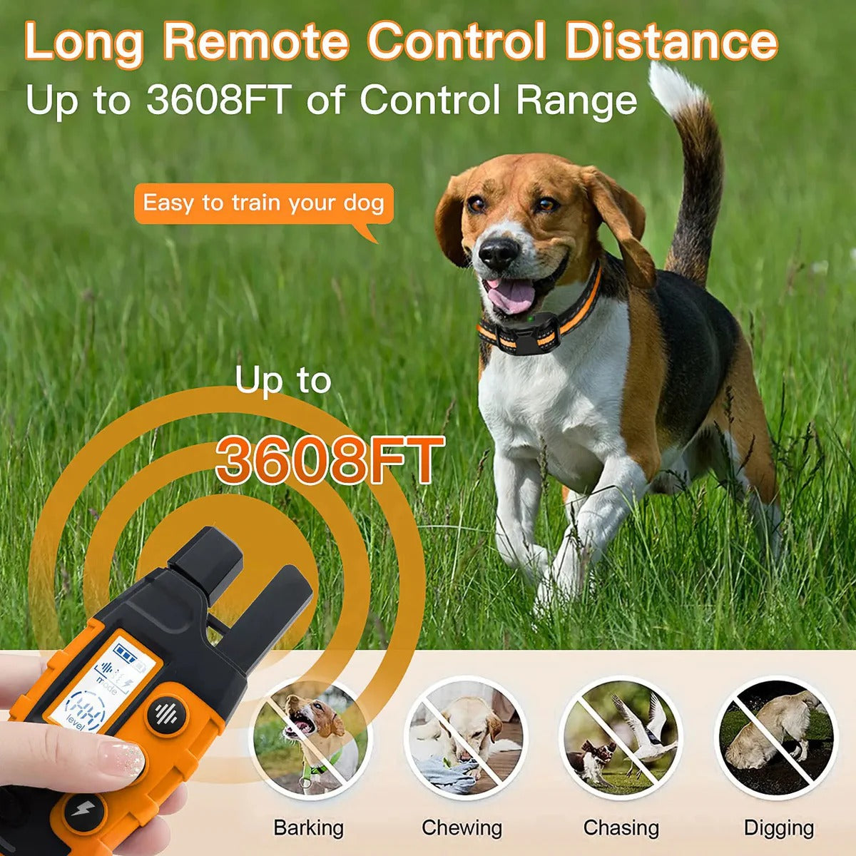 Long-Range Smart Dog Training Collar