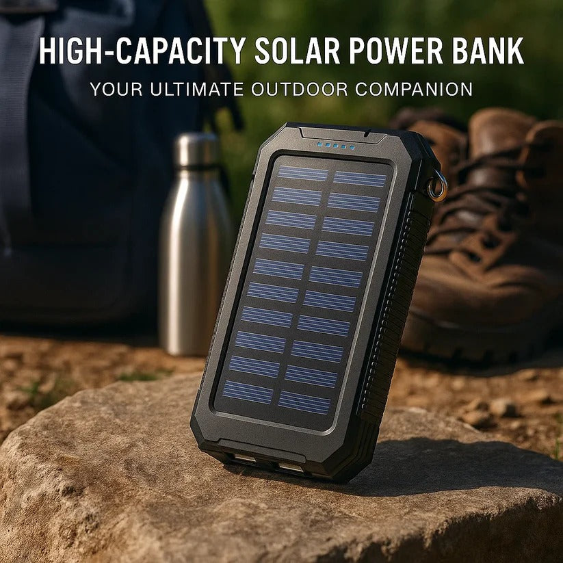 Ultimate 500000mAh Waterproof Solar Power Bank with Dual USB