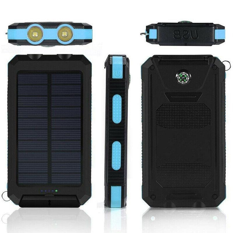 Ultimate 500000mAh Waterproof Solar Power Bank with Dual USB