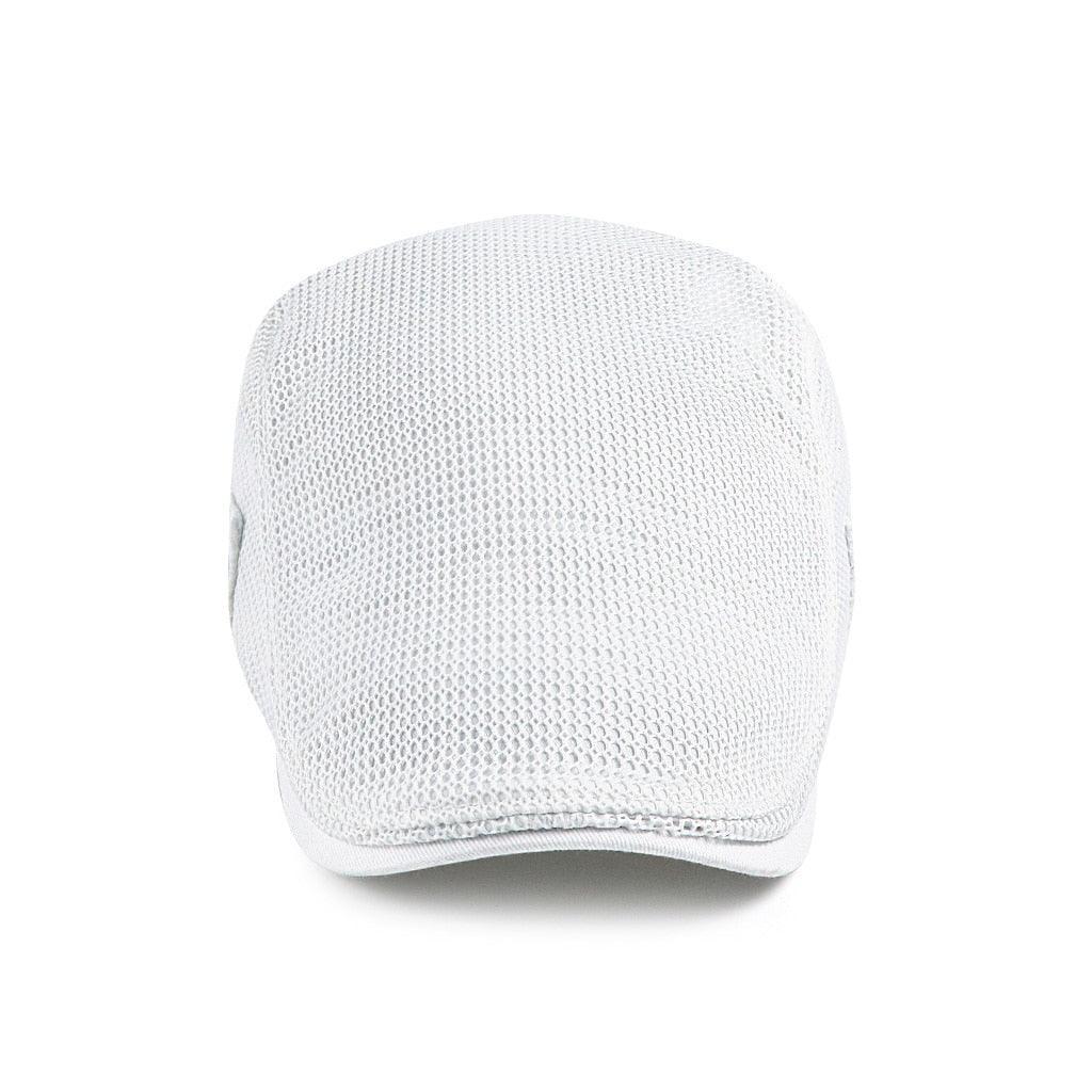 Men's Breathable Flat Cap with Airflow Design - Stylish & Adjustable