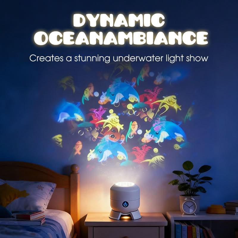 AuraSphere – Enchanting Rotating LED Projector for Your Space